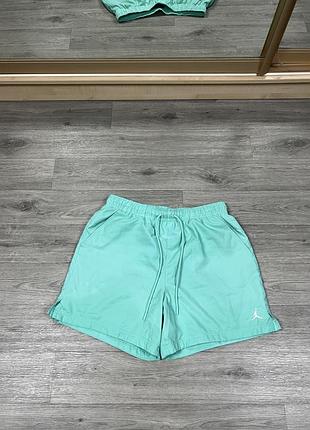 Шорты мужские air jordan essentials poolside lbr 5" shorts, оригинал, плавательные, бирюзовые, размер l (fq4562-349)