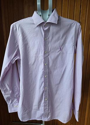 Чоловіча сорочка polo ralph lauren easy care, 100% бавовна, розмір m