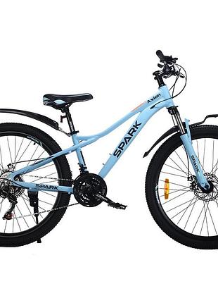 Велосипед al 24" spark road disk рама 11" блакитний (239187)