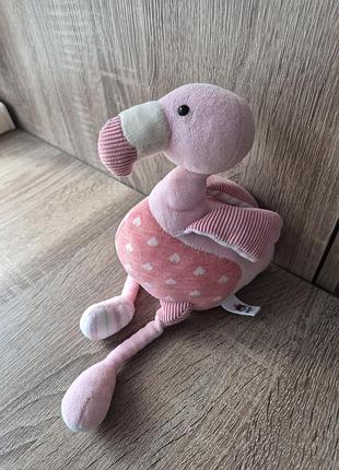 Мягкая плюшевая игрушка jellycat lulu flamingo 28см.