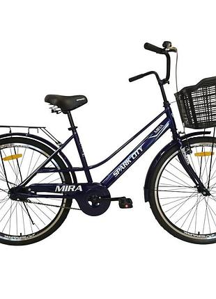 Велосипед st 26" spark city mira рама 17" темно-синій (240024)