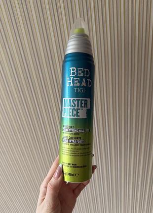 Лак для волосся екстрасильної фіксації tigi bed head masterpiece hairspray extra strong hold