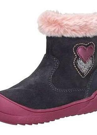 Детские зимние ботинки leone kids из кожи для девочки размер 26