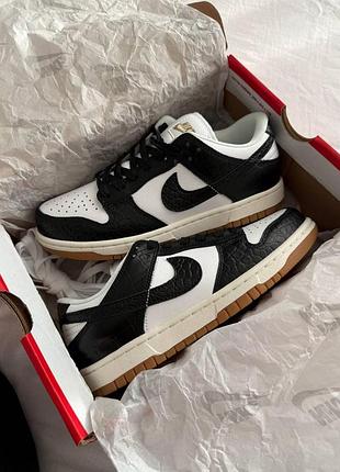Женские кроссовки найк сб данк nike sb dunk black croc 38