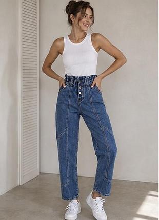 Джинси жіночі mom висока посадка river island
