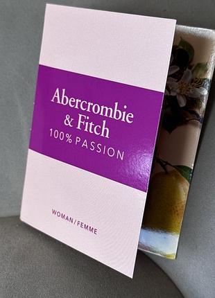 Парфумована вода abercrombie & fitch 100% passion woman, 2 мл