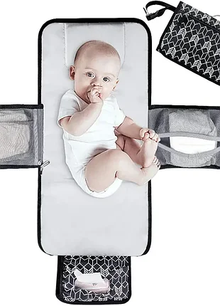 Брендовый портативный пеленальный коврик leke baby