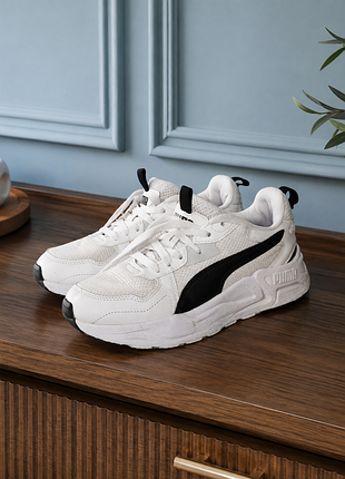 Puma trinity 2 lt youth 37,5 — белые подростковые кроссовки puma, размер 37,5. білі підліткові кросівки puma, розмір 37,5.