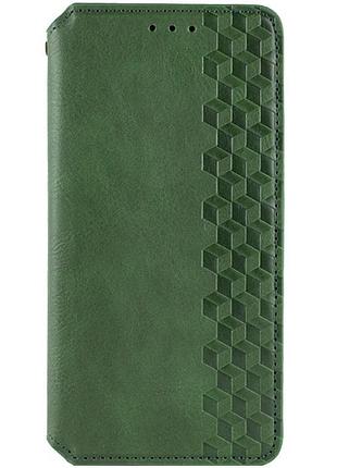 Кожаный чехол-книжка getman cubic (pu) для xiaomi redmi 15 (eu) зеленый