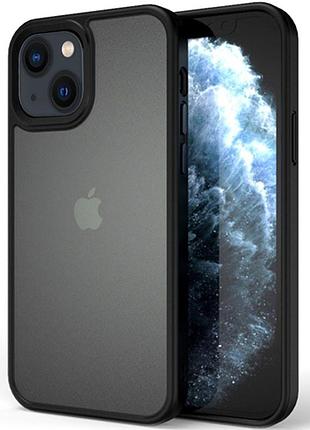 Tpu+pc чохол metal buttons для apple iphone 13 mini (5.4") чорний / black