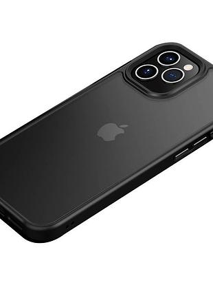 Tpu+pc чохол metal buttons для apple iphone 11 pro max (6.5") чорний / black