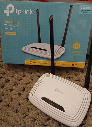 Wi-fi роутер tp-link tl-wr841n 300 мбит/с (полный комплект, в коробке)