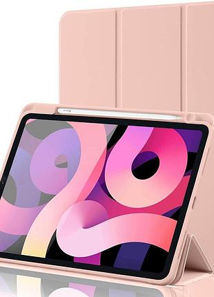 Чехол для ipad pro 11 2024 smart case с держателем для ручки розовый для защиты и удобства использования