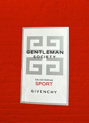 Givenchy gentleman society sport – парфумована вода для чоловіків (пробник)
