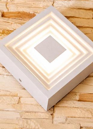 Светильник накладной светодиодный (бра) diasha hs 9042-6w-wh белый