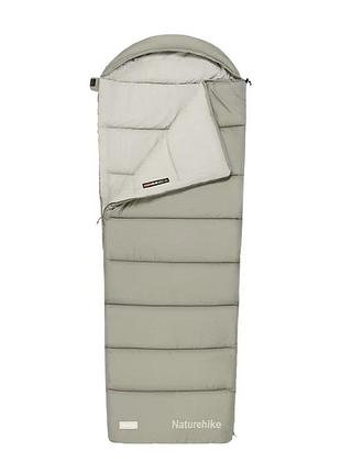 Спальний мішок з капюшоном naturehike ms300 cnk2350ws023 правий, зелений