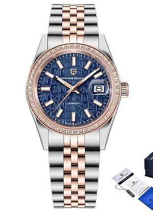 Наручний годинник pagani design pd-1794m silver-rose gold-blue