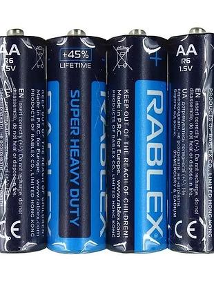 Батарейка rablex r6/aa super heavy duty (4шт)