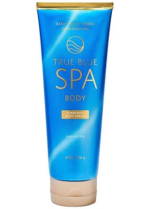Парфюмированный крем для тела bath & body works true blue spa cream 226 г