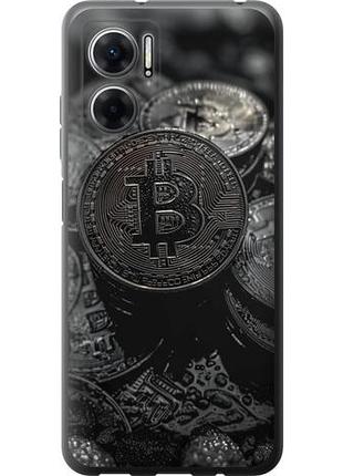 Чехол на xiaomi redmi 10 5g black bitcoin из силикона fch_0158899