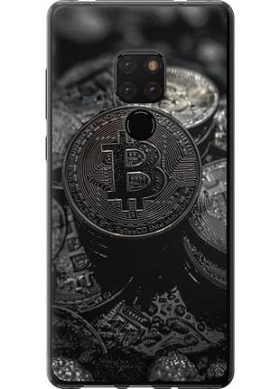 Чехол на huawei mate 20 black bitcoin из пластика fch_0172972