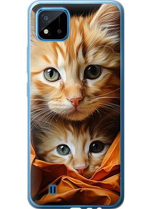 Чехол на realme c20a котики 2 из пластика fch_0159551