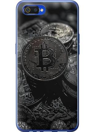 Чехол на realme c2 black bitcoin из силикона fch_0158800