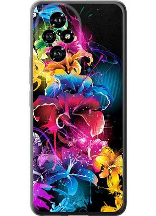 Чехол на huawei honor 200 абстрактные цветы из силикона fch_0173013