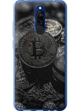 Чехол на xiaomi redmi 8 black bitcoin из силикона fch_0138549