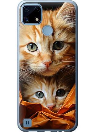 Чехол на realme c21 котики 2 из силикона fch_0159527