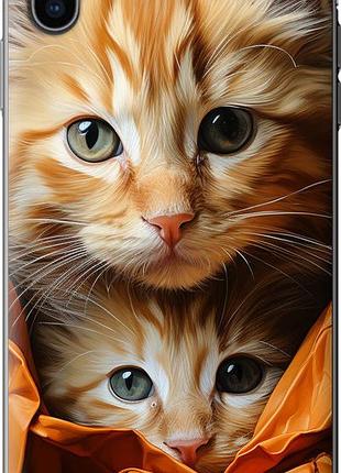 Чехол на iphone xs max котики 2 из пластика fch_0159536