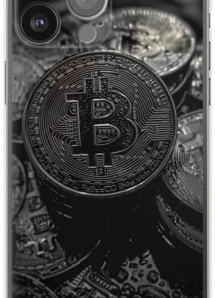 Чехол на iphone 13 pro max black bitcoin из силикона fch_0158811