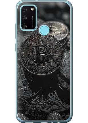 Чехол на huawei honor 9a black bitcoin из силикона fch_0172964