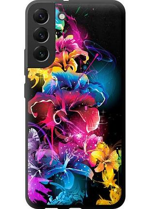 Чехол на samsung galaxy s22 plus абстрактные цветы tpu fch_0173023