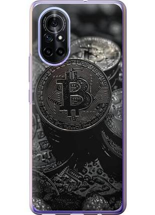 Чехол на huawei nova 8 black bitcoin из силикона fch_0172959