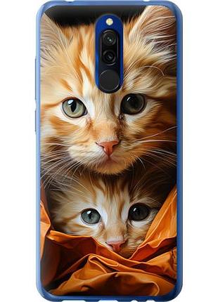 Чехол на xiaomi redmi 8 котики 2 из силикона fch_0008262
