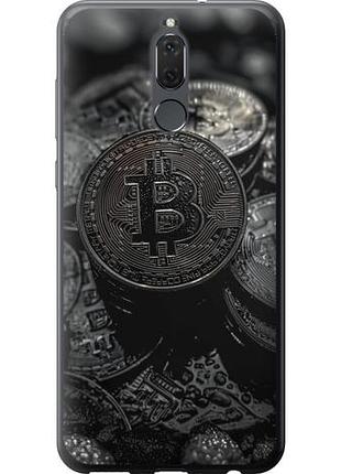 Чехол на huawei mate 10 lite black bitcoin из пластика fch_0172974