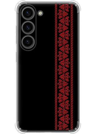Чехол на samsung galaxy s23 вышиванка 53 из силикона fch_0172925