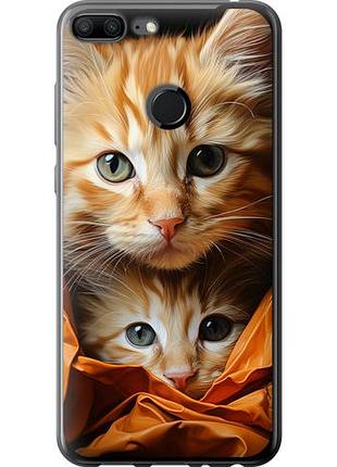 Чехол на huawei honor 9 lite котики 2 из пластика fch_0173057