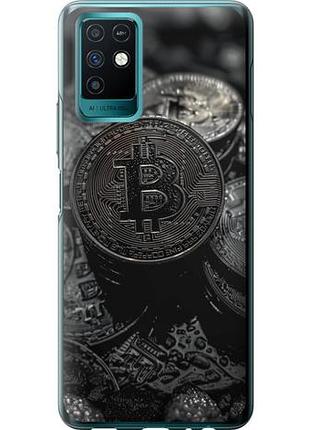 Чехол на infinix note 10 black bitcoin из силикона fch_0158786