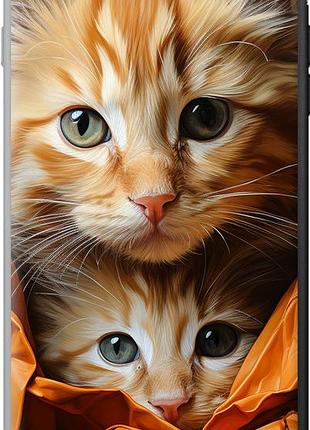 Чехол на iphone 8 plus котики 2 из пластика fch_0159597
