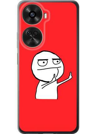 Чехол на huawei nova xiaomi 12 se / nova 11 se мем из силикона fch_0173035