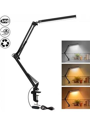 Настольная светодиодная led лампа на струбцине meltrck ctl01 (1200lm, 80 led, 5 режимов света, таймер)