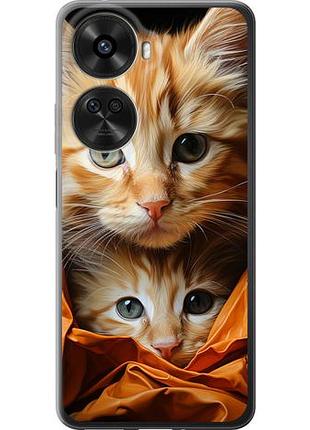 Чехол на huawei nova xiaomi 12 se / nova 11 se котики 2 из силикона fch_0173072