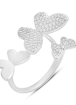 Серебряное кольцо proba с фианитами, вес изделия 3,96 гр (2214700) 18.5 размер