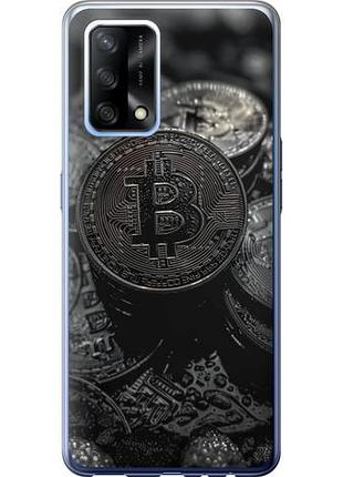 Чехол на oppo a74 black bitcoin из силикона fch_0158782