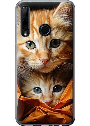 Чехол на huawei honor 10i котики 2 из силикона fch_0173054
