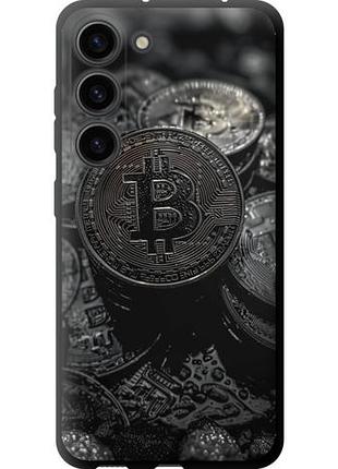 Чехол на samsung galaxy s23 black bitcoin tpu fch_0172992