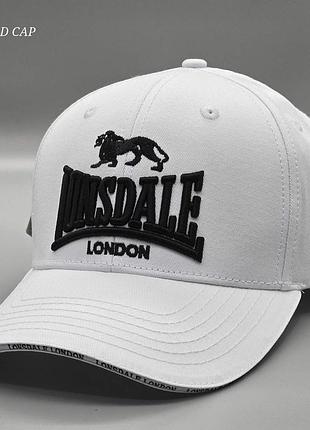 Чоловіча кепка lonsdale london у квітах, чоловіча бейсболка, головні убори, брендова кепка, модна кепка білий