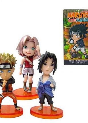 Фигурка героя "аниме. наруто / naruto" цена за 1 шт, (6шт в дисплей боксе)